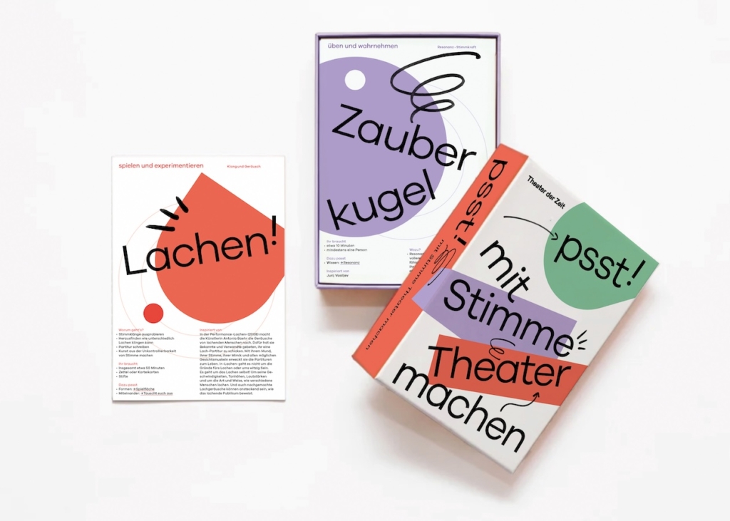 Kartenset "Psst! Mit Stimme Theater machen" – Caroline Intrup | Sprecherin Performerin Sprechtrainerin | Berlin